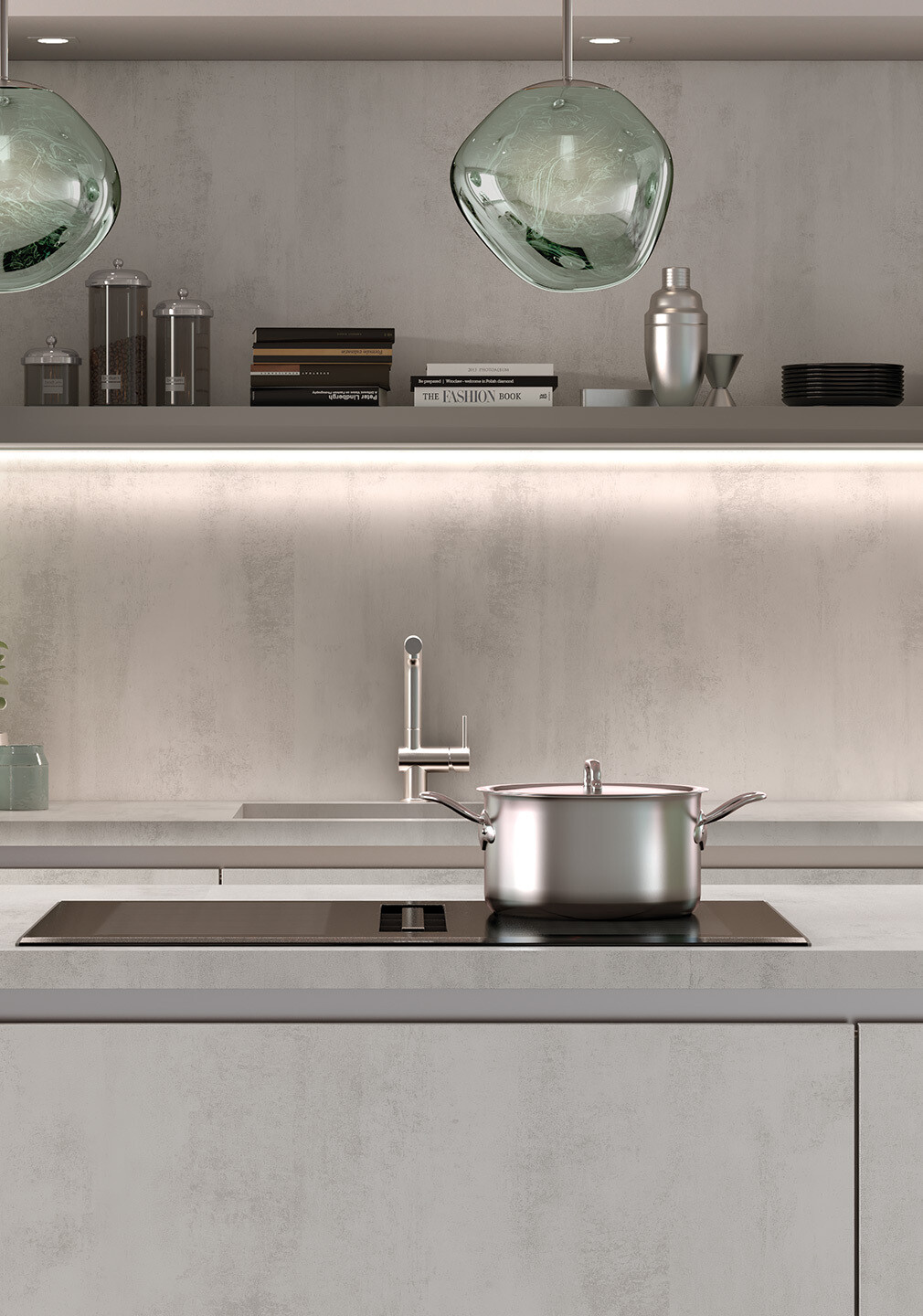 KINGSTON Béton Gris Blanc